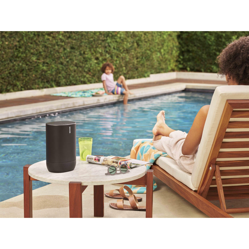 Sonos Bluetooth or Wi-Fi Waterproof Smart Portable Speaker MOVE1US1BLK IMAGE 6