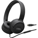 JBL On-Ear Headphones with Microphone JBLT520CBLKAM IMAGE 1