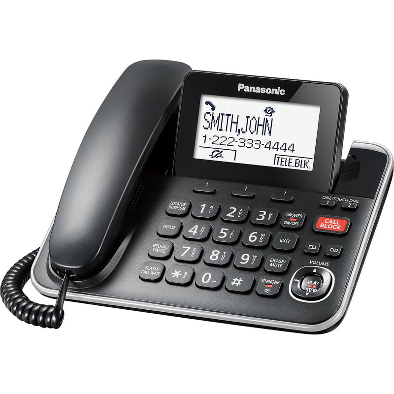 Panasonic Phone System with Corded and 1 Cordless Handsets KX-TGF870B IMAGE 1