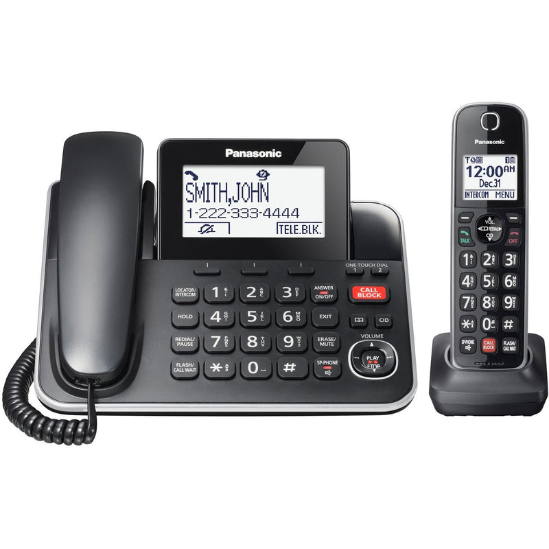 Panasonic Phone System with Corded and 1 Cordless Handsets KX-TGF870B IMAGE 7