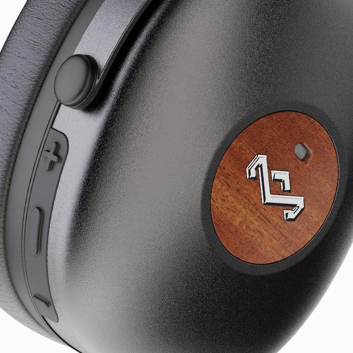 House of Marley Wireless Over-the-Ear Active Noise-Canceling Headphones EM-JH151-SB IMAGE 3