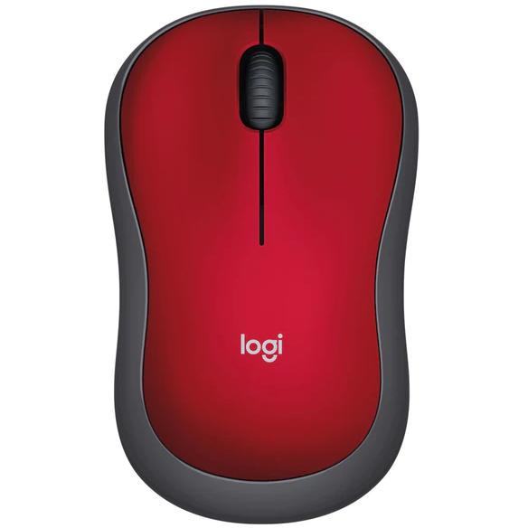 Logitech Wireless Mouse M185 Red IMAGE 1