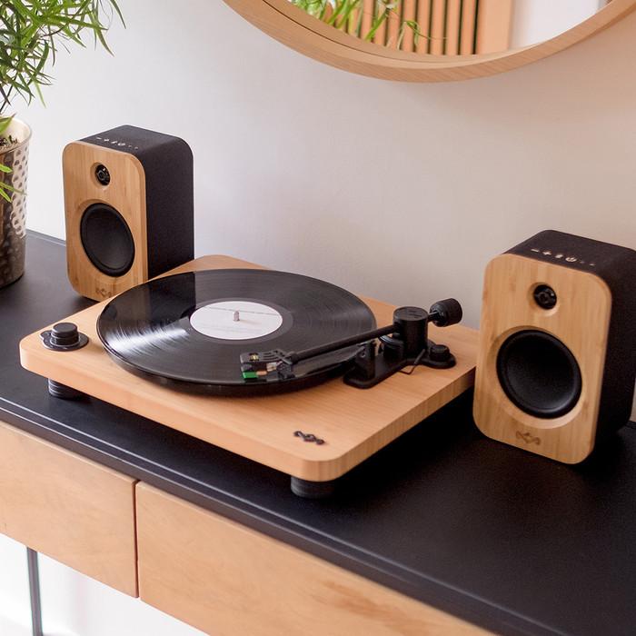 House of Marley ワイヤレスターンテーブル EM-JT002 Stir It Up Wireless Turntable Record Player with Bluetooth