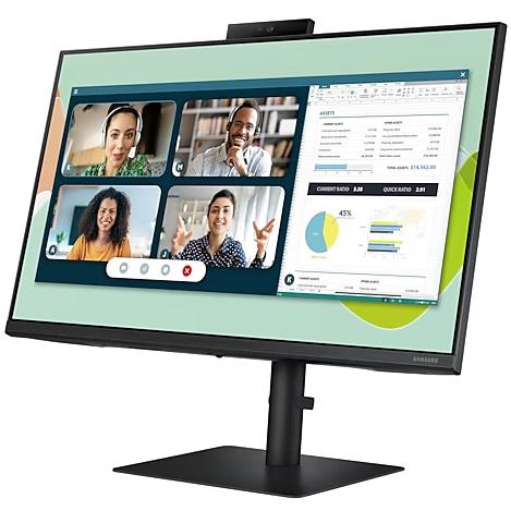 Samsung 24-inch Professional Monitor with Integrated Webcam and Speakers LS24A400VENXZA IMAGE 15