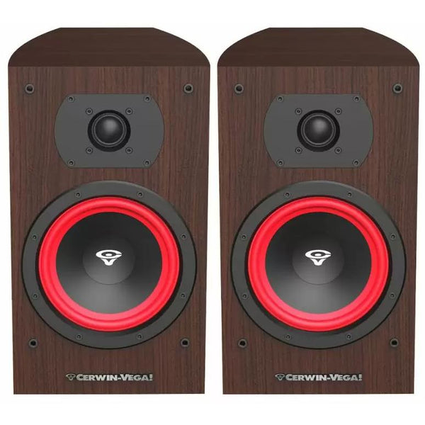 Cerwin-Vega 6.5" 2-Way Bookshelf Speakers - Expresso LA165E IMAGE 1