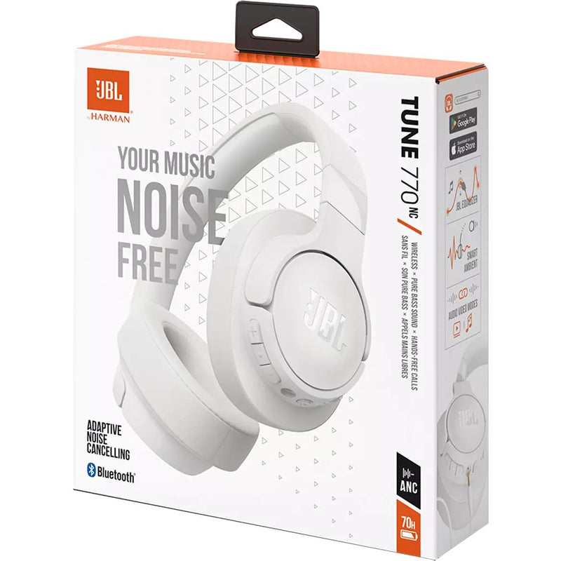 JBL Bluetooth Over-the-Ear Headphones with Microphone JBLT770NCWHTAM IMAGE 11
