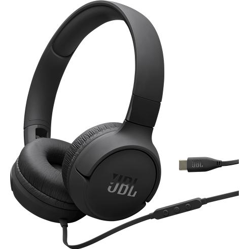 JBL On-Ear Headphones with Microphone JBLT520CBLKAM IMAGE 1