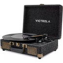  Victrola Venture Mid-Century Suitcase Turntable VSC-680SB-BLK IMAGE 1