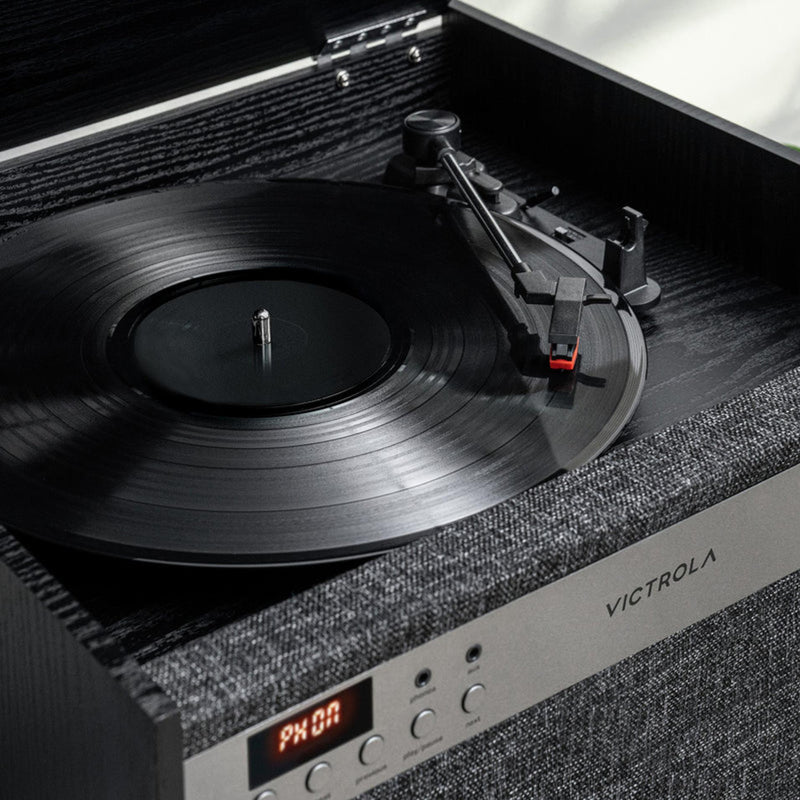  Victrola Century 6-in-1 Wood Turntable VTA-820SB-BLK IMAGE 5