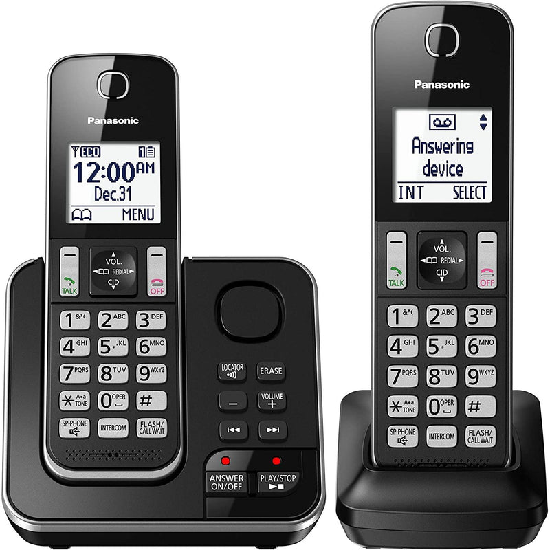 Panasonic Cordless Phones 2-Handset KX-TGD392B IMAGE 1