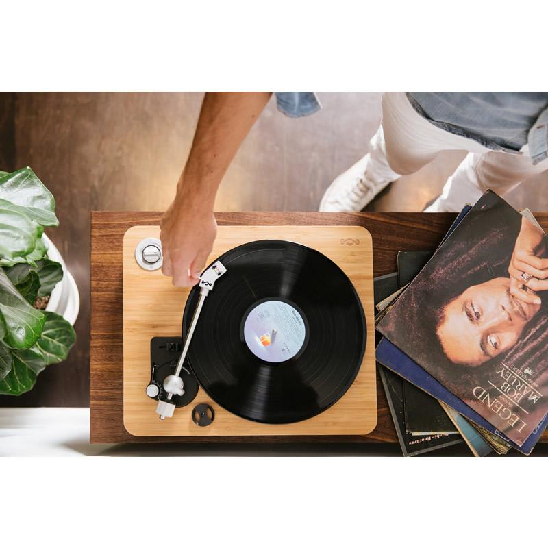 House of Marley 2-Speed Turntable with USB Output EM-JT000-SB IMAGE 5