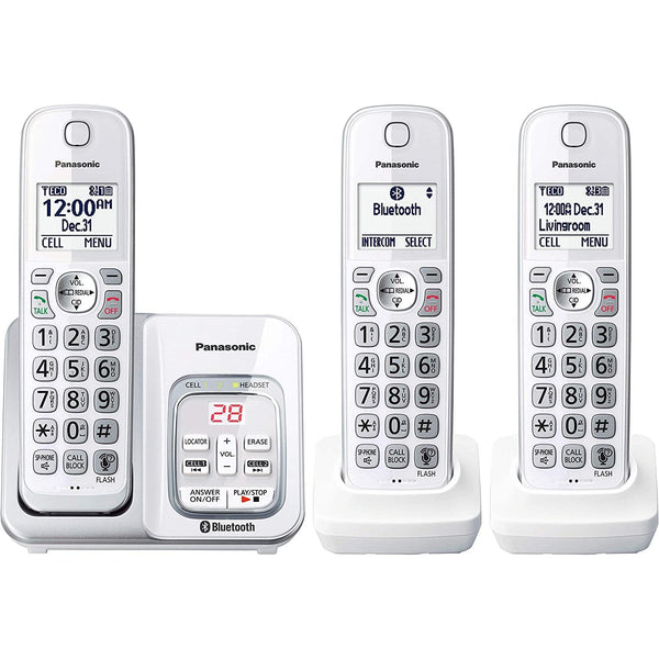 Panasonic Cordless Phones 3-Handset KX-TGD593W IMAGE 1