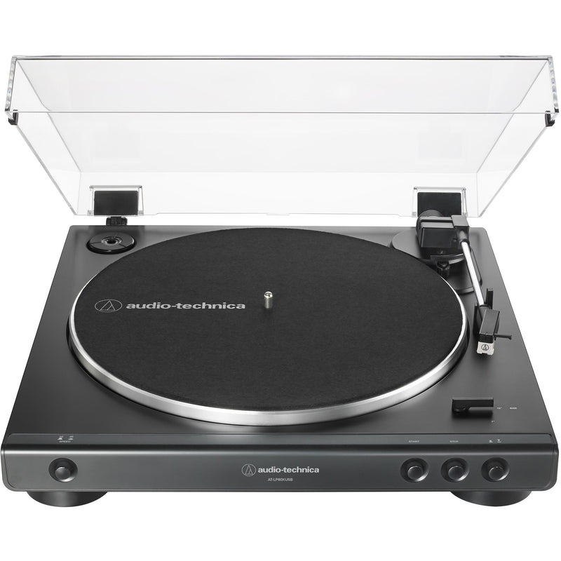 Audio-Technica 2-Speed Turntable with USB Output AT-LP60XUSB-BK IMAGE 2