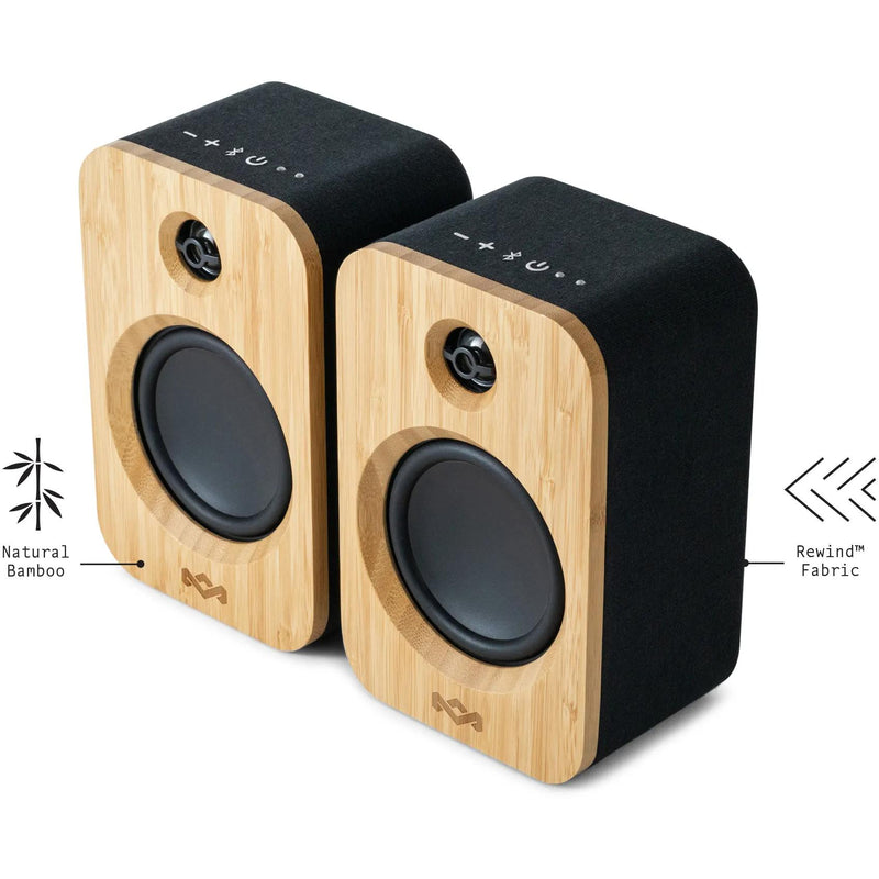 House of Marley Get Together Duo Bluetooth 15-Watt Portable Speakers EM-JA019-SB IMAGE 4